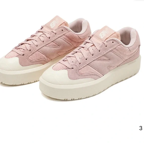 New Balance CT302 Pink Corduroy Sneakers - Picture 2 of 4